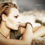Stylish portrait of beautiful model